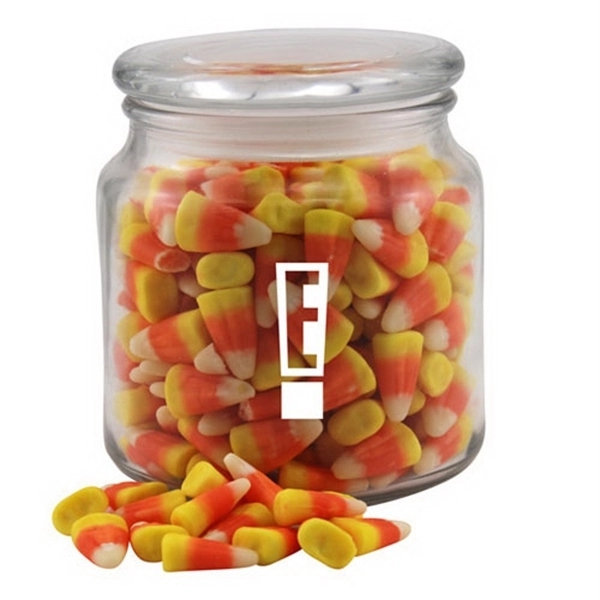 Candy Corn in a Glass apothecary Jar with Lid... from ASI 44900 NC Custom (CI/Lanco) / Lanco