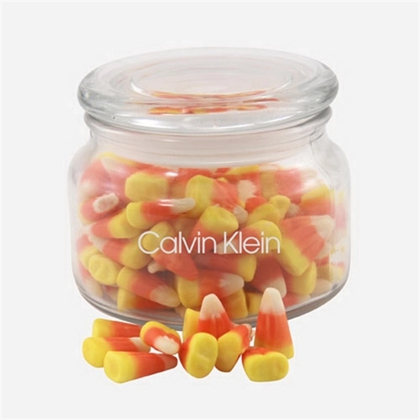 Candy Corn in a Glass apothecary Jar with Lid... from ASI 44900 NC Custom (CI/Lanco) / Lanco