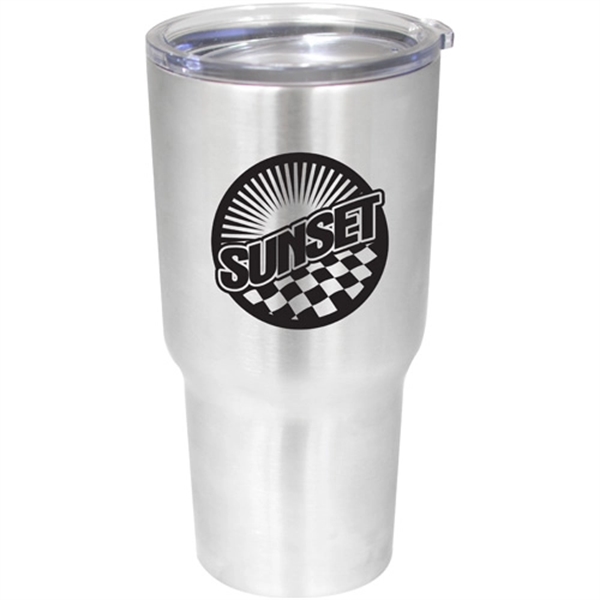 Double-wall, vacuum-sealed stainless steel tumbler with a 30 oz. capacity.... from ASI 44900 NC Custom (CI/Lanco) / Lanco