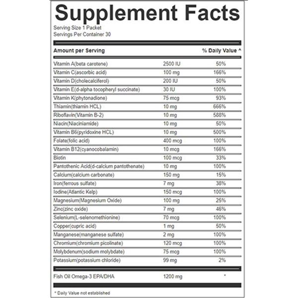 30 Day Vitamin Packs... from ASI 44900 NC Custom (CI/Lanco) / Lanco