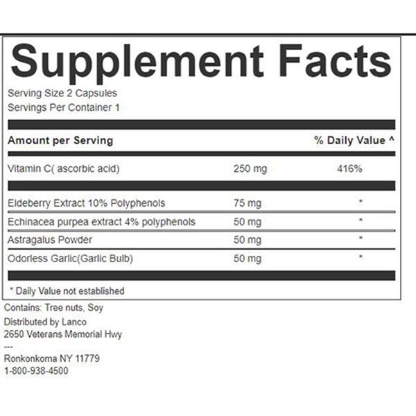 Immune Booster Packets Full Color... from ASI 44900 NC Custom (CI/Lanco) / Lanco