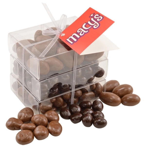 3 level stacked acetate tower filled with chocolate covered peanuts, almonds... from ASI 44900 NC Custom (CI/Lanco) / Lanco