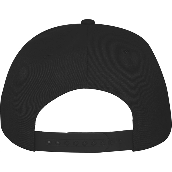 5 Panel Structured Mid Crown Polywool Cap with Plastic Snap Closure.... from ASI 43456 CF Headwear