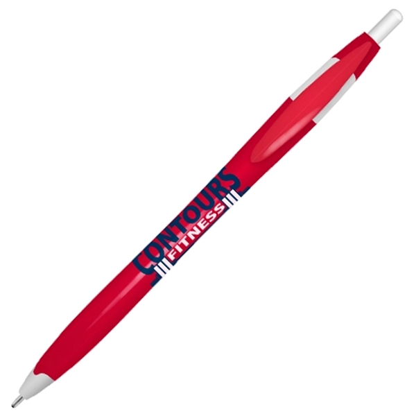 Retractable ballpoint pen with retractable design and accenting trim.... from ASI 86850 Shepenco/Shelbyville Pencil Co, Inc / SHEPENCO® Shelbyville Pencil Company