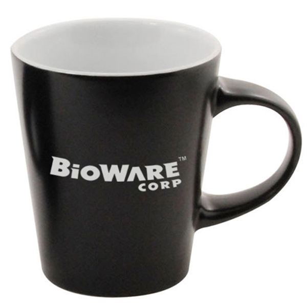 12 oz. ceramic coffee mug with black exterior and colored interior.... from ASI 44900 NC Custom (CI/Lanco) / Lanco