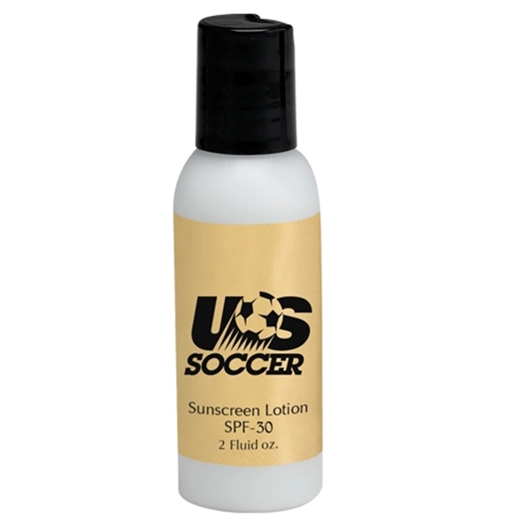 Sunscreen lotion SPF30 in Round Bottle- Made in USA... from ASI 44900 NC Custom (CI/Lanco) / Lanco