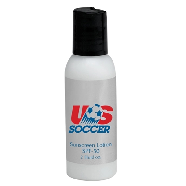 Sunscreen lotion SPF30 in Round Bottle- Made in USA... from ASI 44900 NC Custom (CI/Lanco) / Lanco