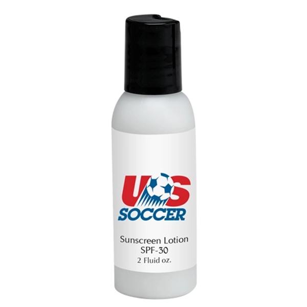 Sunscreen lotion SPF30 in Round Bottle- Made in USA... from ASI 44900 NC Custom (CI/Lanco) / Lanco