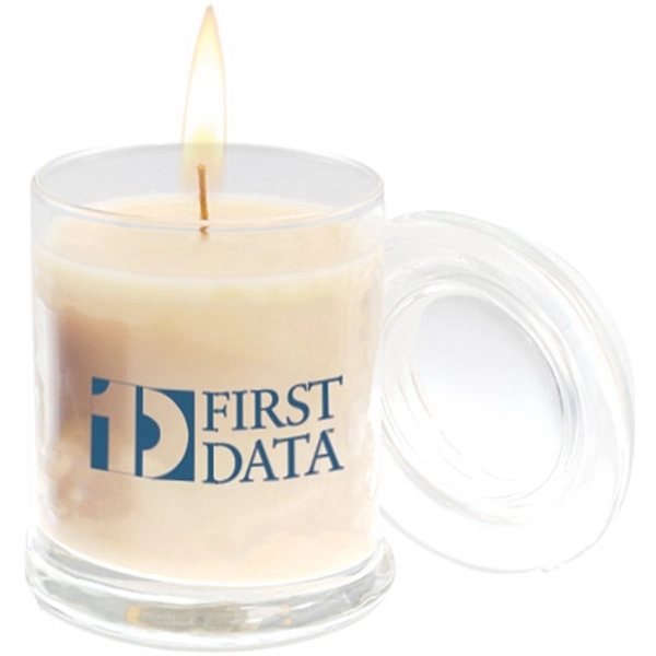 12 oz. glass jar with lid and aromatherapy wax candle; offered... from ASI 44900 NC Custom (CI/Lanco) / Lanco