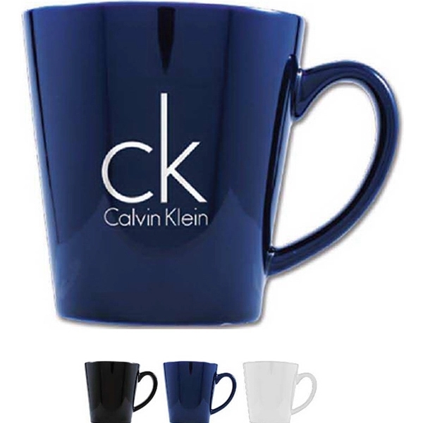 12 oz. tapered ceramic coffee mug with C handle and customization.... from ASI 44900 NC Custom (CI/Lanco) / Lanco