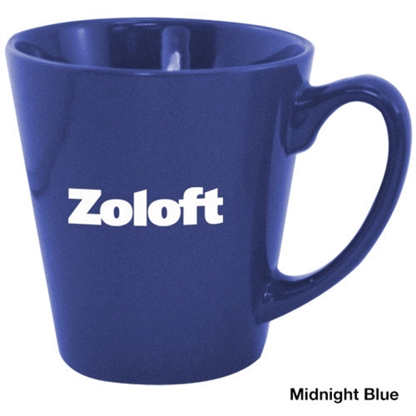 12 oz. tapered ceramic coffee mug with C handle and customization.... from ASI 44900 NC Custom (CI/Lanco) / Lanco