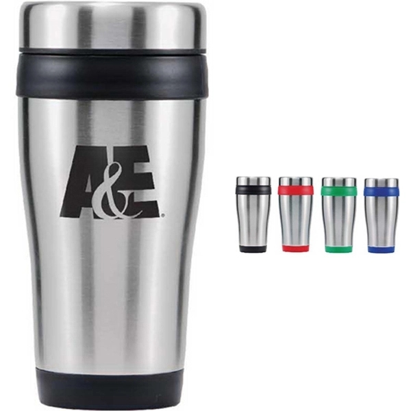 16 oz Insulated Stainless Steel Travel Tumbler with Lid... from ASI 44900 NC Custom (CI/Lanco) / Lanco