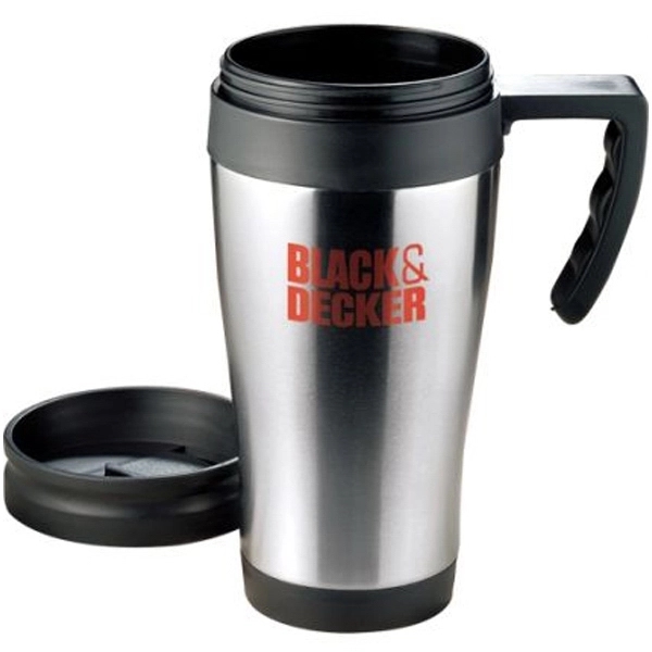 16 oz Insulated Stainless Steel Travel Mug with Non Spill Lid... from ASI 44900 NC Custom (CI/Lanco) / Lanco