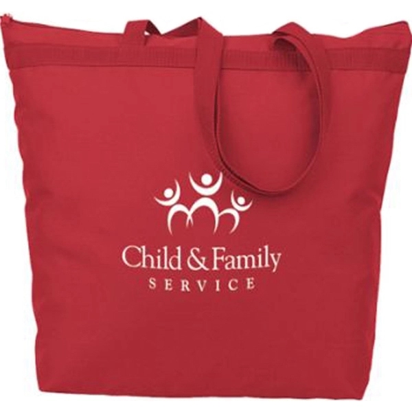 Eco friendly large zippered tote... from ASI 44900 NC Custom (CI/Lanco) / Lanco