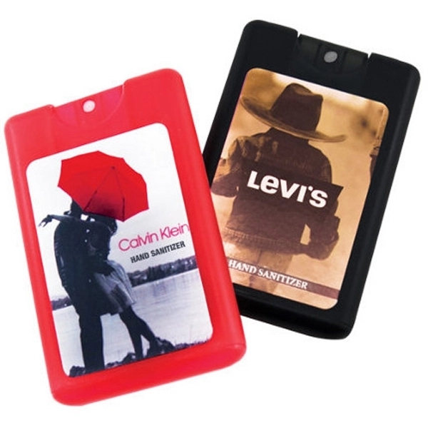 Credit card sized pocket anti-bacterial spray, 20ml.... from ASI 44900 NC Custom (CI/Lanco) / Lanco