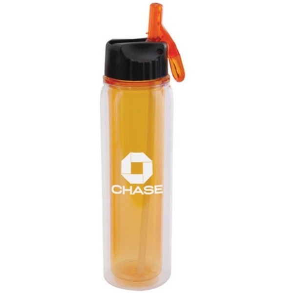 20 oz. double wall sport bottle with sipper flip lid.... from ASI 44900 NC Custom (CI/Lanco) / Lanco
