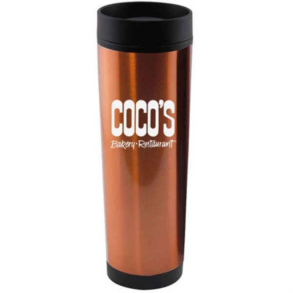 14 oz. insulated stainless steel tumbler with spill resistant lid.... from ASI 44900 NC Custom (CI/Lanco) / Lanco