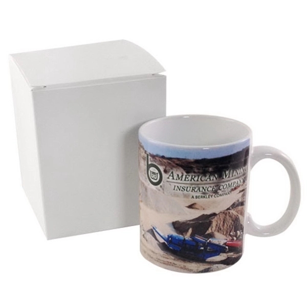 11 oz. mug in white gift box.... from ASI 44900 NC Custom (CI/Lanco) / Lanco