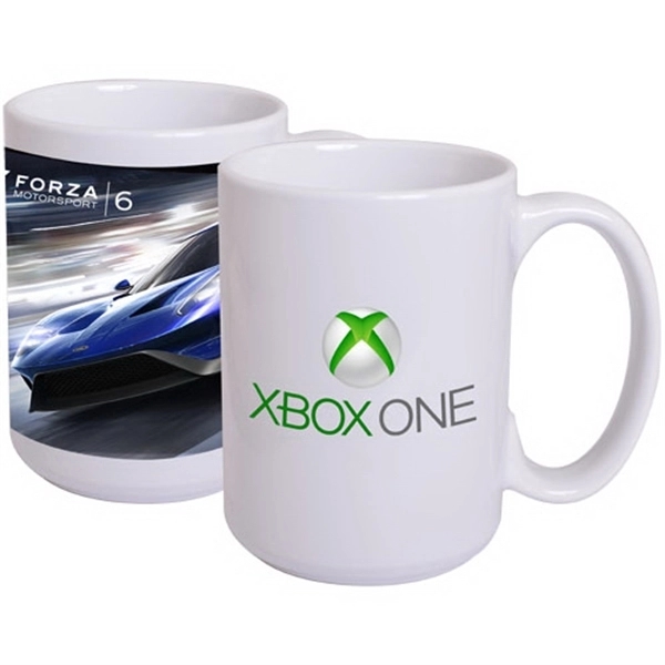 15 oz. ceramic mug with full color customization.... from ASI 44900 NC Custom (CI/Lanco) / Lanco