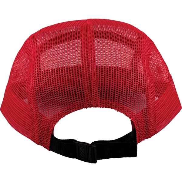 Mesh 5 Panel Camper Low Crown Cap with Nylon Webbing Closure.... from ASI 43456 CF Headwear / CF Headwear