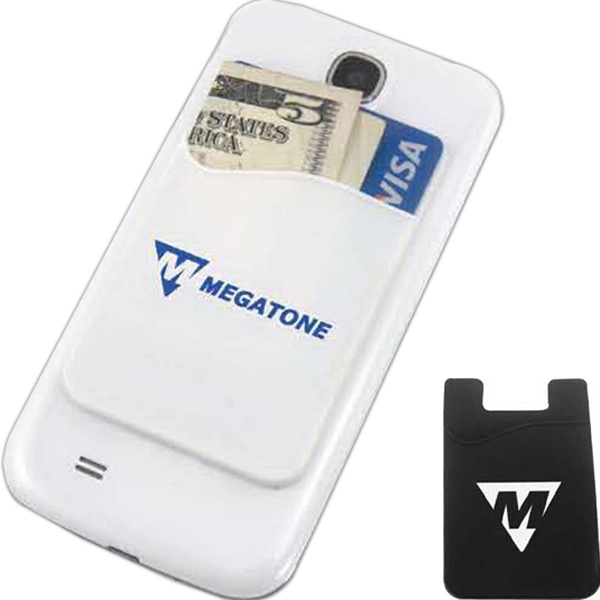 Smartphone wallet made of silicone with 3M adhesive for securely holding... from ASI 44900 NC Custom (CI/Lanco) / Lanco