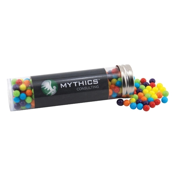 Mini Jawbreakers Candy in a 5 " Plastic Tube with Metal... from ASI 44900 NC Custom (CI/Lanco) / Lanco