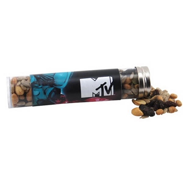 Trail Mix in a 6 " Plastic Tube with Metal Cap... from ASI 44900 NC Custom (CI/Lanco) / Lanco
