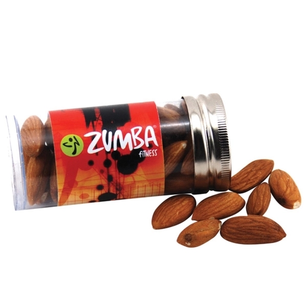 Almonds in a 3 " Plastic Tube with Metal Cap and... from ASI 44900 NC Custom (CI/Lanco) / Lanco
