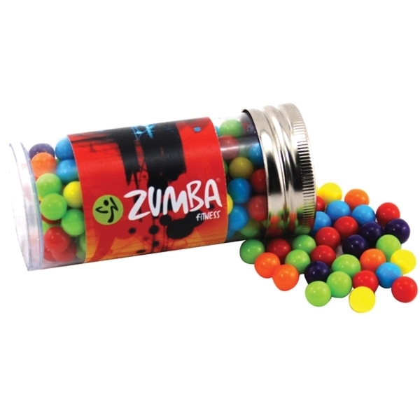Mini Jawbreakers Candy in a 3 " Plastic Tube with Metal... from ASI 44900 NC Custom (CI/Lanco) / Lanco