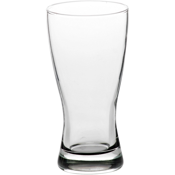 Clear 13.25 oz pilsner glass.... from ASI 39552 BEL Promo