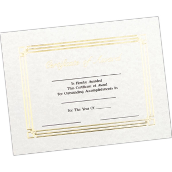 Foil embossed stock certificates, 8 1/2" x 11. Not guaranteed laser... from ASI 56100 Gemini Ind Inc / F & H Ribbon