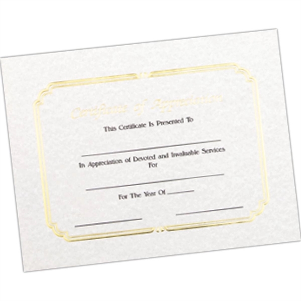 Foil embossed stock certificates, 8 1/2" x 11. Not guaranteed laser... from ASI 56100 Gemini Ind Inc / F & H Ribbon