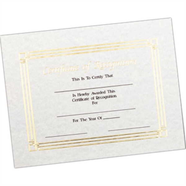 Foil embossed stock certificates, 8 1/2" x 11. Not guaranteed laser... from ASI 56100 Gemini Ind Inc / F & H Ribbon