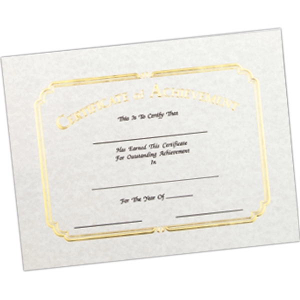 Foil embossed stock certificates, 8 1/2" x 11. Not guaranteed laser... from ASI 56100 Gemini Ind Inc / F & H Ribbon