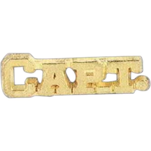 Stock design award pin with clutch back attachment for secure mounting.... from ASI 56100 Gemini Ind Inc / F & H Ribbon