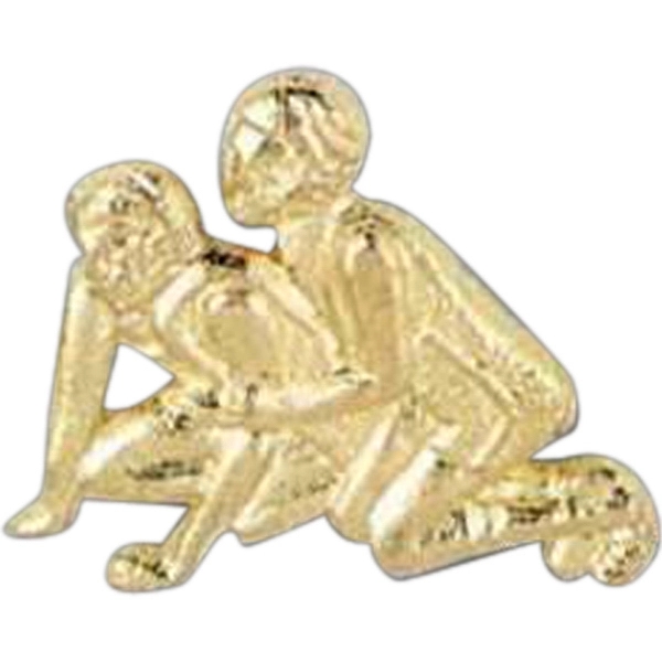 Stock design award pin with clutch back attachment for secure mounting.... from ASI 56100 Gemini Ind Inc / F & H Ribbon