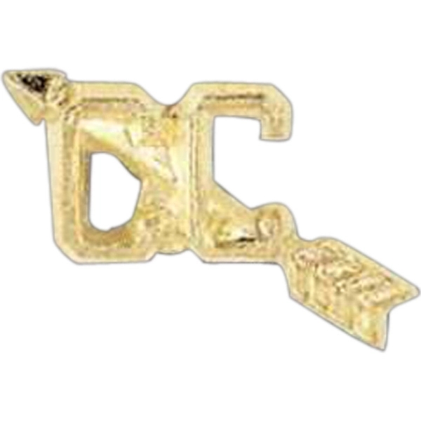 Stock design award pin with clutch back attachment for secure mounting.... from ASI 56100 Gemini Ind Inc / F & H Ribbon