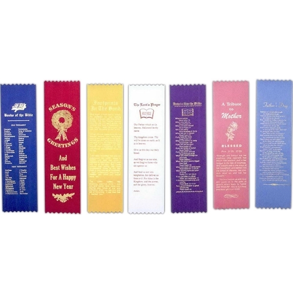 Stock verse ribbon bookmark, 2 1/2" x 9".... from ASI 56100 Gemini Ind Inc / F & H Ribbon