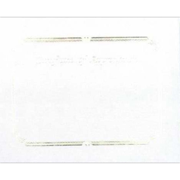 Blank stock gold foil embossed certificate with border, 8 1/2" x... from ASI 56100 Gemini Ind Inc / F & H Ribbon