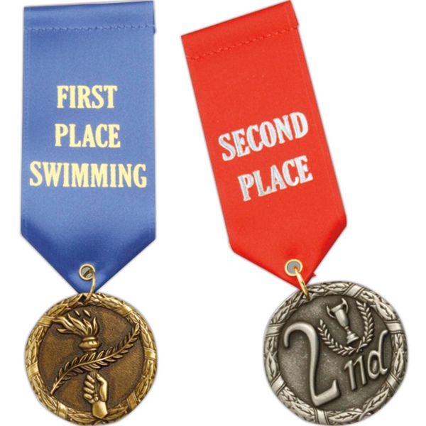 Custom Satin Ribbon Drapes, Sewn top with pin back. Priced per... from ASI 56100 Gemini Ind Inc / F & H Ribbon