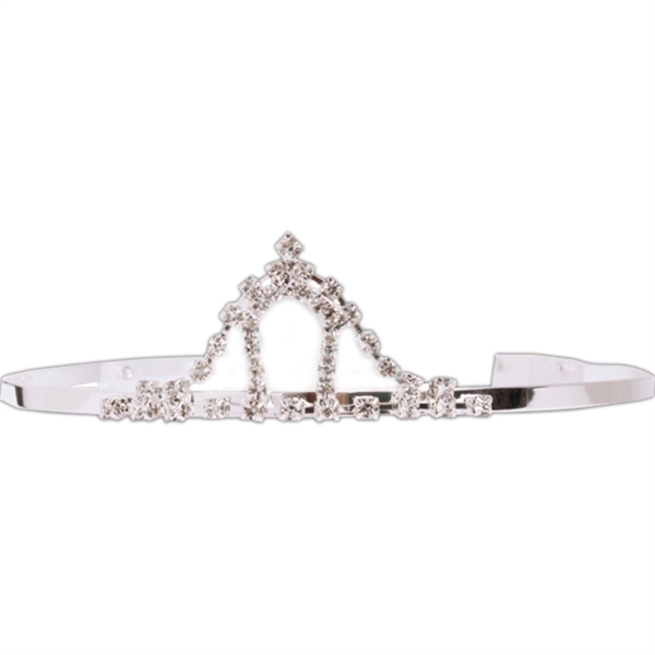 Silver tiara. Imports only. Available in silver only. Approximate height: 2".... from ASI 56100 Gemini Ind Inc / F & H Ribbon