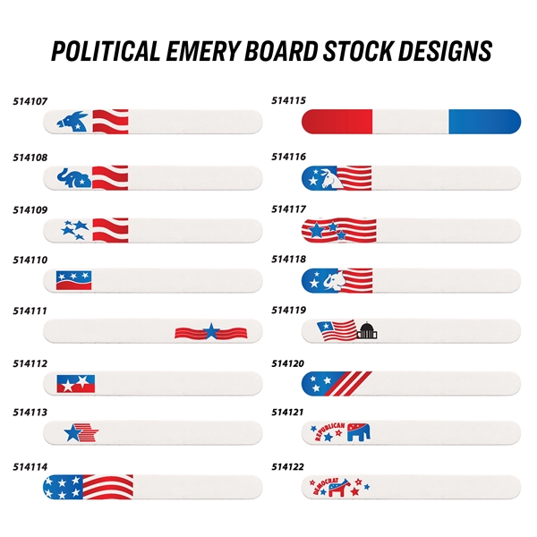 Political Statement Emery Boards.... from ASI 34040 Alexander Mfg Co
