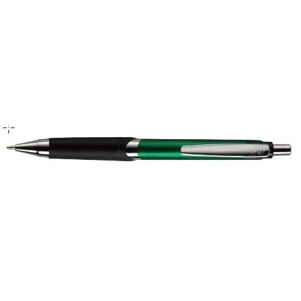 Sterling metallic plunger-action pen with a metal clip, chrome plunger and... from ASI 82498 RiteLine LLC