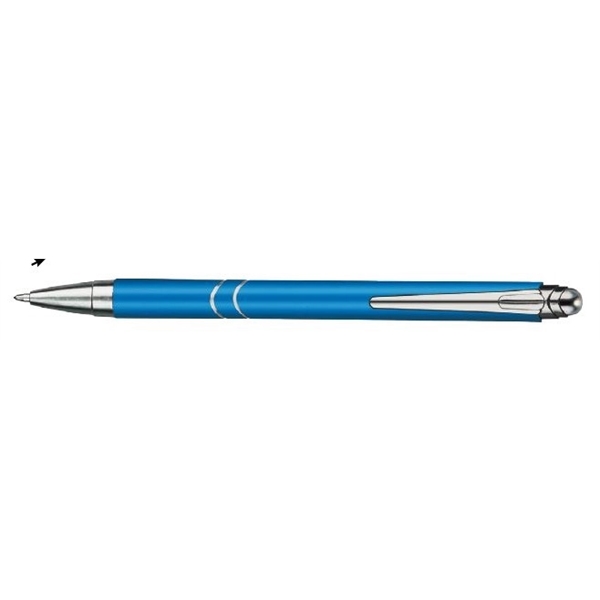 Dawson satin pen with a sleek satin, metal barrel with chrome... from ASI 82498 RiteLine LLC