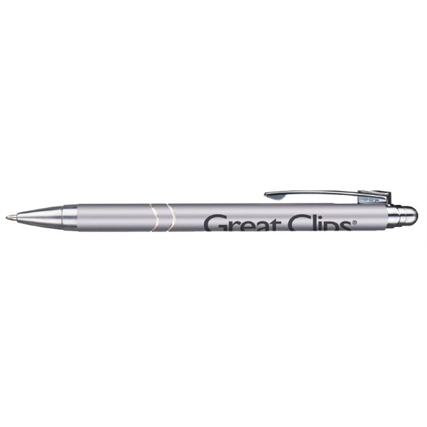 Dawson satin pen with a sleek satin, metal barrel with chrome... from ASI 82498 RiteLine LLC