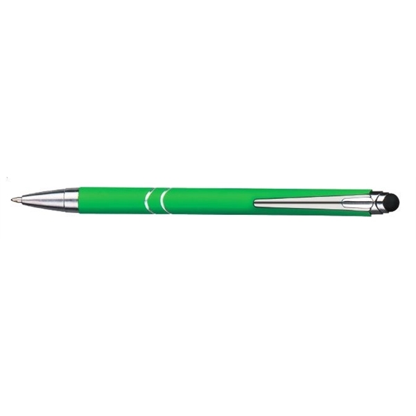 Dawson stylus soft pen with a soft-to-the-touch metal barrel with chrome... from ASI 82498 RiteLine LLC
