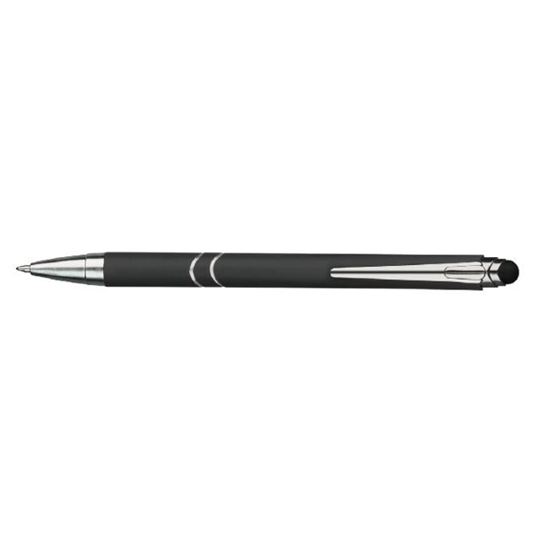 Dawson stylus soft pen with a soft-to-the-touch metal barrel with chrome... from ASI 82498 RiteLine LLC