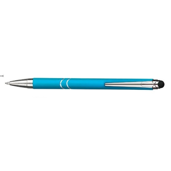 Dawson stylus soft pen with a soft-to-the-touch metal barrel with chrome... from ASI 82498 RiteLine LLC