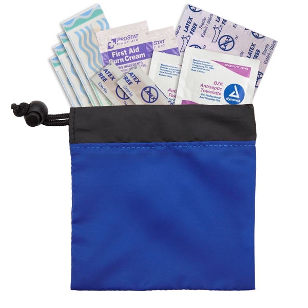 First aid kit has latex-free bandages, antiseptic towelettes, first aid burn... from ASI 52840 Evans Manufacturing