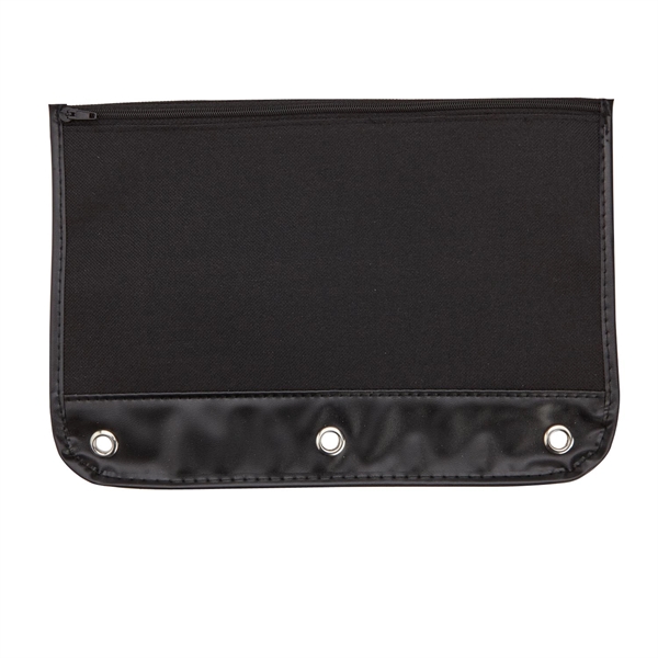 Zippered school kit pouch made of polyester with three reinforced metal... from ASI 52840 Evans Manufacturing